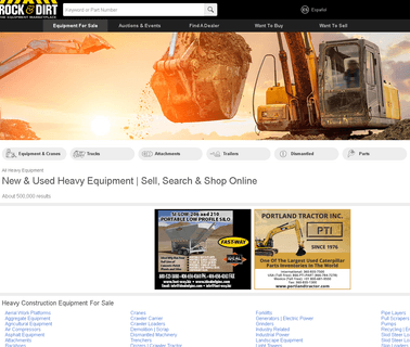 Rock & Dirt, Rock & Dirt En Espanol lifting heavy machinery