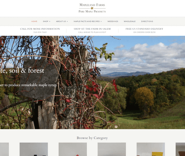 Mapleland Farms forest farm