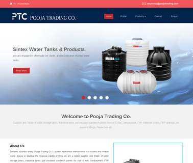 Pooja Trading Co. frp panel tank