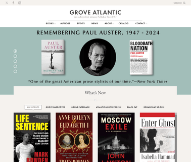 Grove Atlantic thriller art