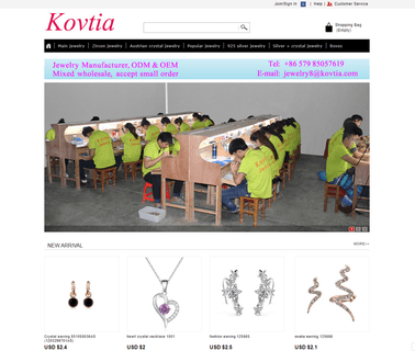 Yiwu Kovtia Jewelry zircon silver