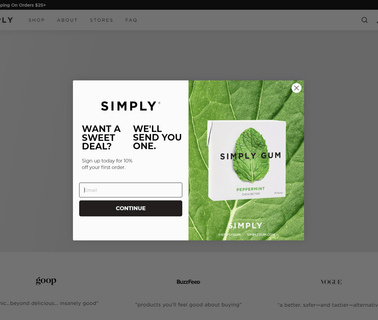 Simply Gum: Profile chewing sugarless