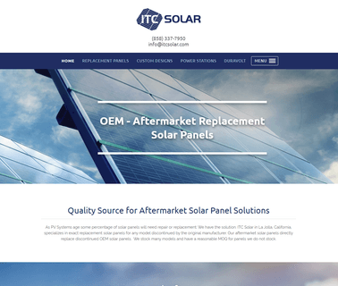 Replacement Solar Panels Custom Solar Panels Itc Solar duran schott