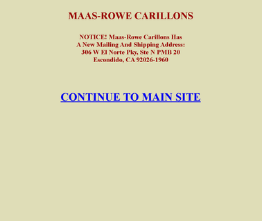 Maas-Rowe Carillons Inc. chimes