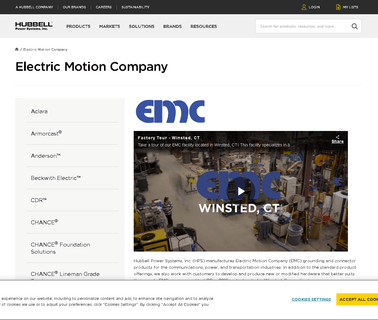 Electric Motion Company connection wire cable