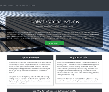 Tophat Framing Systems can person