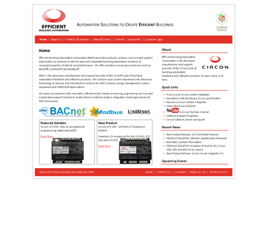 Efficient Building Automation Corporation dehumidifier heating