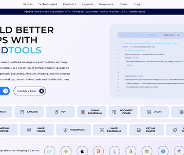 Lead Technologies, Leadtools lead web