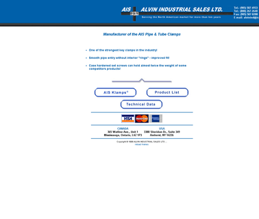Alvin Industrial Sales Lt fasteners