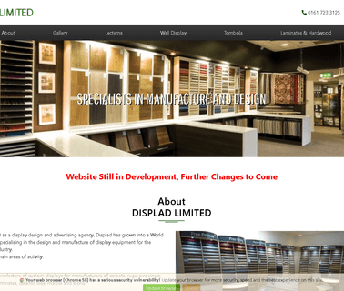 Home Page showroom displays