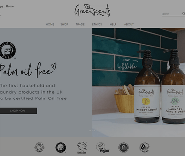 Greenscents soap washing
