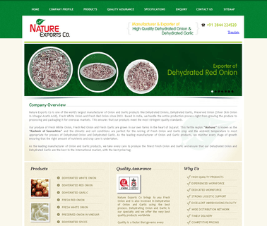 Nature Exports Company dehydrated white onion granules