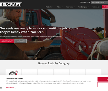 Reelcraft Industries Inc welding trailers