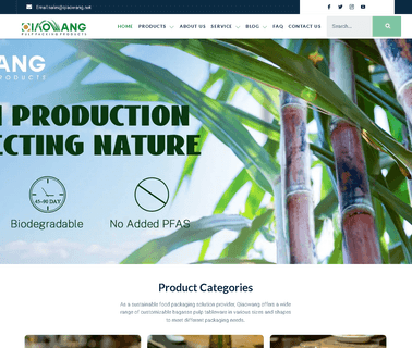 Guangxi Qiaowang Pulp Packing Products disposable friendly