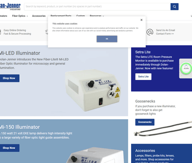 Namco/Dolan Jenner fiber optic lighting illuminators
