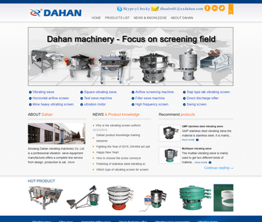 Xinxiang Dahan Vibrating Machinery airflow cfm