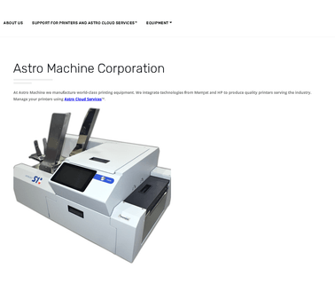 Astro Machine Corp. - Pri hewlett laserjet packard