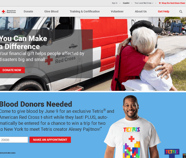 American Red Cross cross support