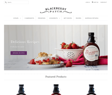 Blackberry Patch Fruit Syrups organic jams and jellies