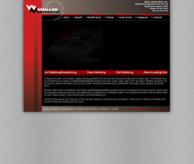 Whallon Machinery cases handle