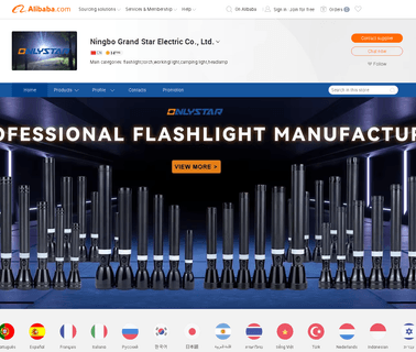 Ningbo Grand Star Electric led promotional flashlight