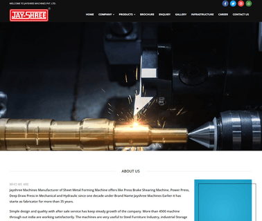 Jay Shree Machines cnc pneumatic press