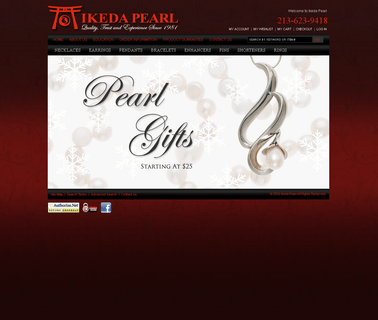 Ikeda Pearl Company Inc necklace black