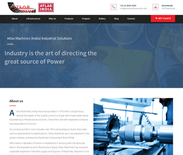 Atlas Machines India facing machines