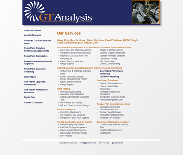 Welcome to Gtanalysis  turbine power plant