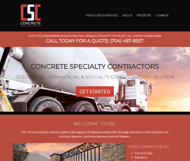 Concrete Specialty Contractors - Shelby Nc Residential Concrete curb concrete