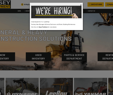 Casey Equipment Sales & R work locations
