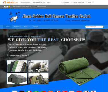 Jinan Golden Bull Canvas Textiles tarpaulin