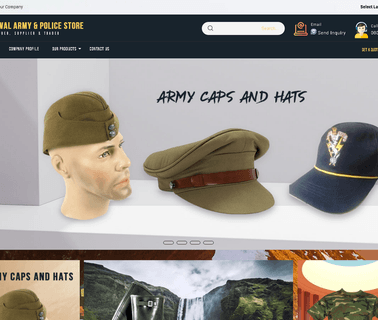 Aggarwal Army & Police Store hat printed
