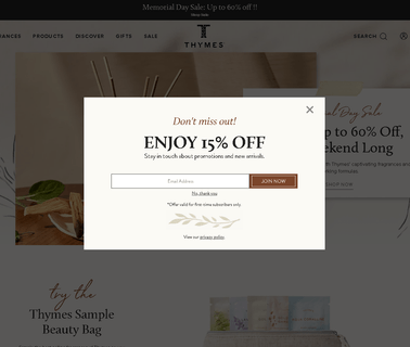 Thymes | Fragrances for Bath, Body, and Home goldleaf