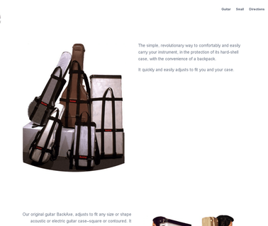 Backaxe case musical instrument