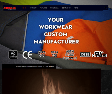 Xinxiang Xinke Special Textile workwear fabric