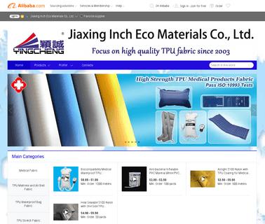Jiaxing Inch Eco Materials tpu bag