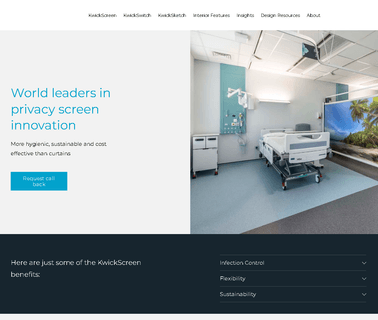 Kwickscreen Hospital Privacy Screens; Improving art environment