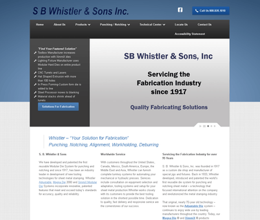 Sb Whistler & Sons Inc. hydraulic design machinery