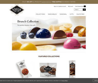 Kohler Original Recipe Chocolates & Brandy brandy