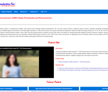 Discovery Semiconductors, optoelectronic communications