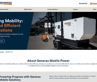Generac Mobile Products industrial portable generator