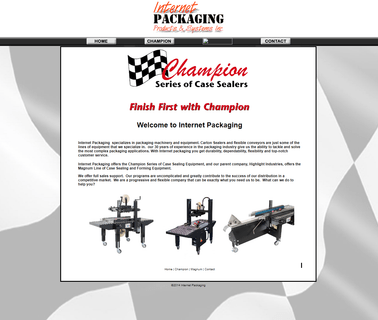 Internet Packaging - Champion Case Sealers wrap band