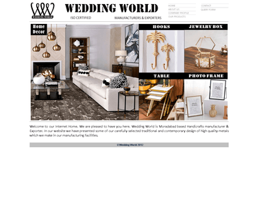 Wedding World metal candle tray