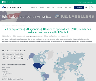 P.E. Usa Labelers; Automatic Industrial Labeling labelers