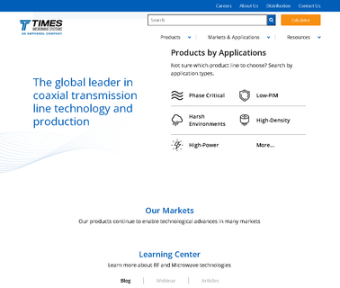 Times Microwave Systems cables networks