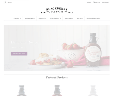 Blackberry Patch, Fabulous Fruit Syrups’: Profile full patch
