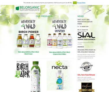 Belorganic E.U sap water