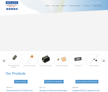 Hitano Enterprise Corp. aluminum electrolytic power capacitors