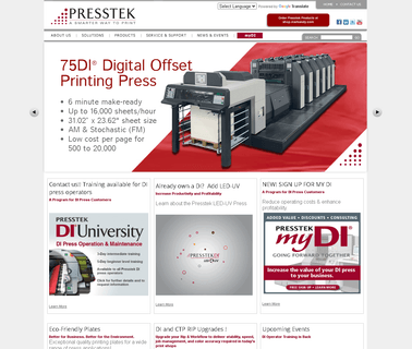 Presstek art printing press
